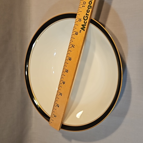 NEW Noritake Ivory And Ebony 7274 Round Vegetable Bowl - Picture 7 of 9